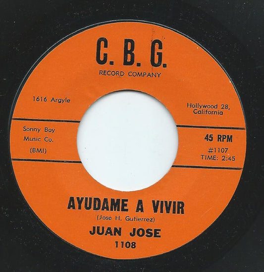 Juan Jose : Ayudame A Vivir (7")