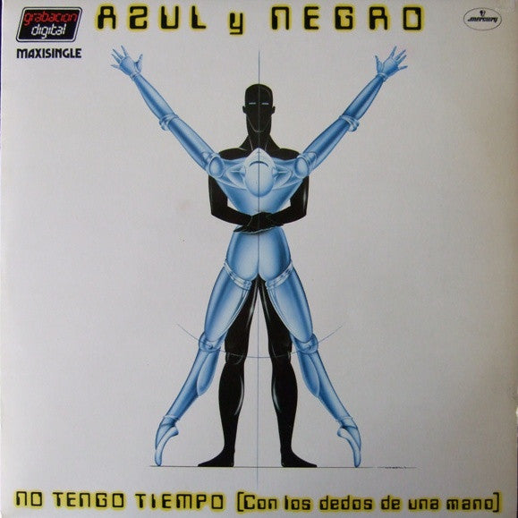 Azul Y Negro : No Tengo Tiempo (Con Los Dedos De Una Mano) (12", Maxi)