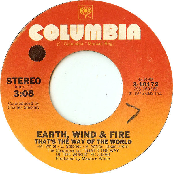 Earth, Wind & Fire : That's The Way Of The World / Africano (7", Single, Styrene, Pit)