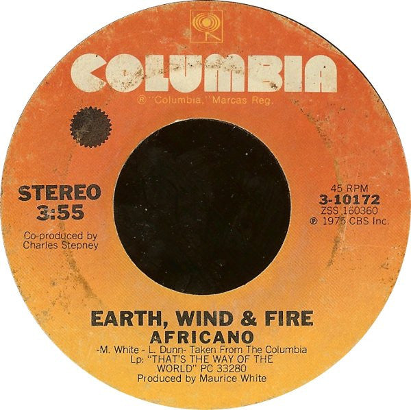 Earth, Wind & Fire : That's The Way Of The World / Africano (7", Single, Styrene, Pit)