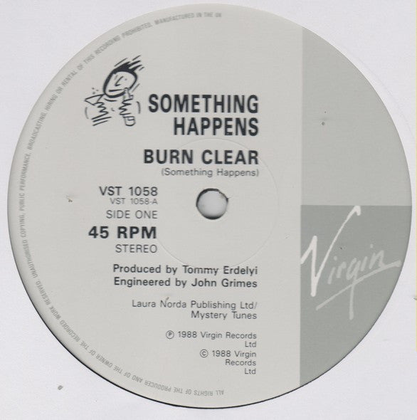 Something Happens : Burn Clear (12")