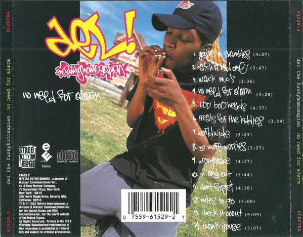 Del! The Funky Homosapien* : No Need For Alarm (CD, Album)