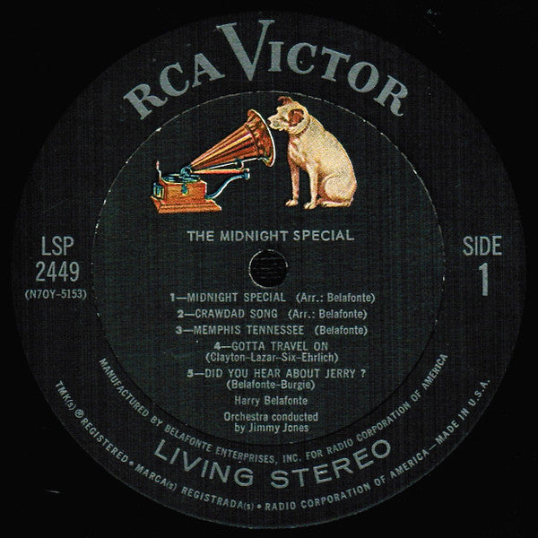Harry Belafonte : The Midnight Special (LP, Album, Ter)