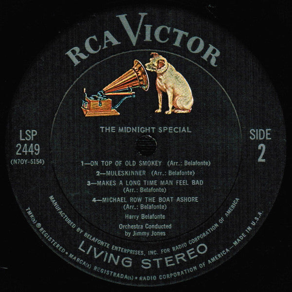 Harry Belafonte : The Midnight Special (LP, Album, Ter)