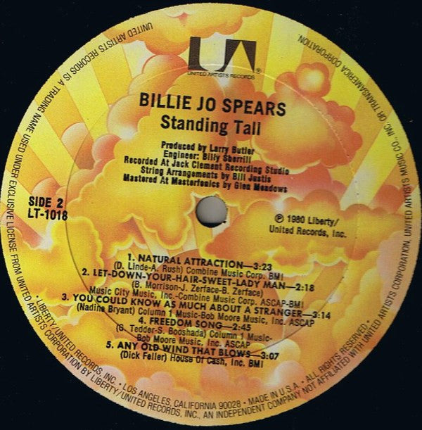 Billie Jo Spears : Standing Tall (LP, Album)