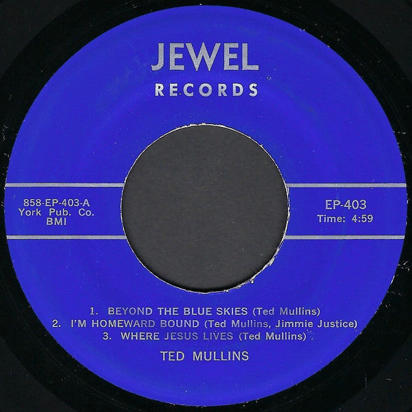 Esco Hankins And Jackie, Ted Mullins : Beyond The Blue Skies (7", EP)