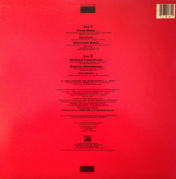 Jean-Luc Ponty : Open Mind (LP, Album, AR )
