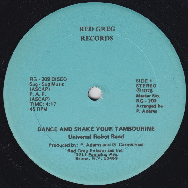The Universal Robot Band : Dance And Shake Your Tambourine (12")