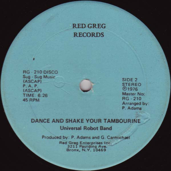 The Universal Robot Band : Dance And Shake Your Tambourine (12")