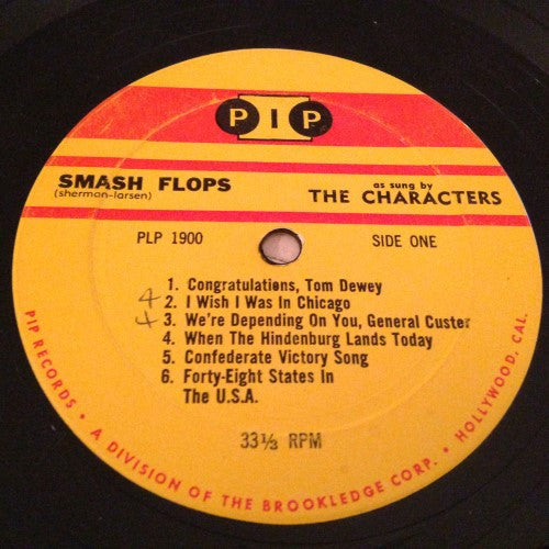 The Characters (3) : Smash Flops (LP)