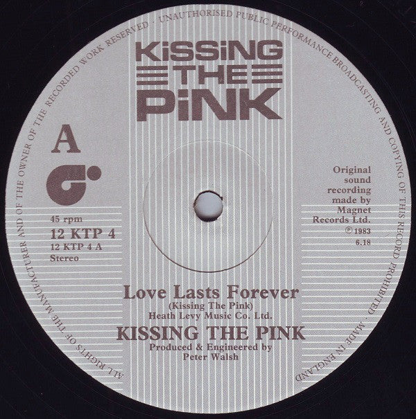 Kissing The Pink : Love Lasts Forever (12")