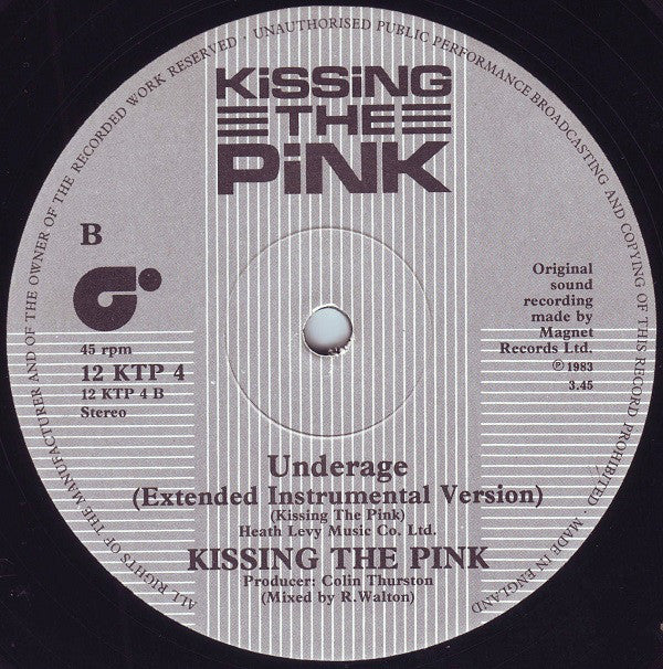 Kissing The Pink : Love Lasts Forever (12")