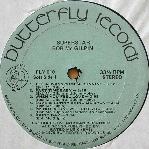 Bob Mc Gilpin* : Superstar (LP, Album, Gat)