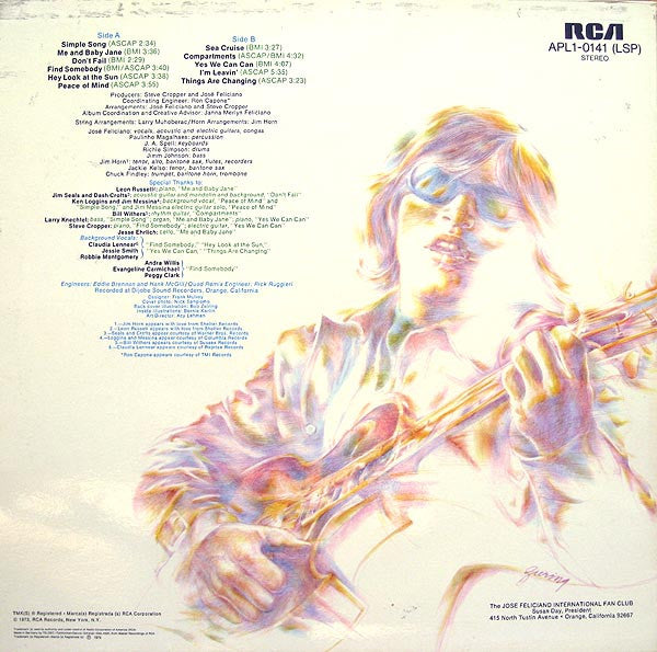 José Feliciano : Compartments (LP, Album)