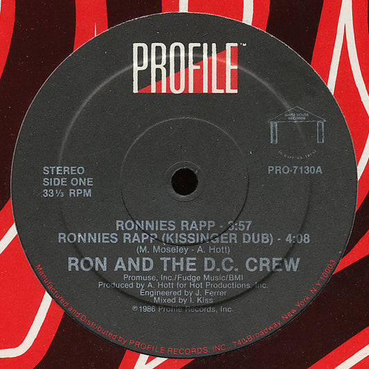 Ron And The D.C. Crew : Ronnies Rapp (12", Single)