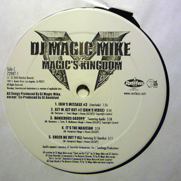 DJ Magic Mike : Magic's Kingdom (2xLP, Album)