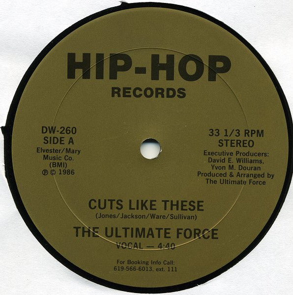 The Ultimate Force : Cuts Like These (12")