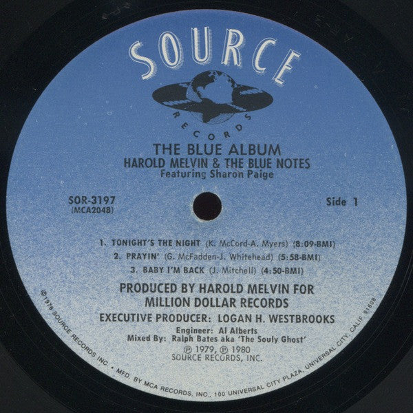 Harold Melvin And The Blue Notes Featuring Sharon Paige : The Blue Album (LP, Album)