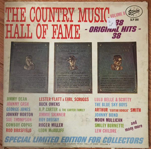 Various : The Country Music Hall Of Fame - Volume II (2xLP, Comp, RE, Gat)