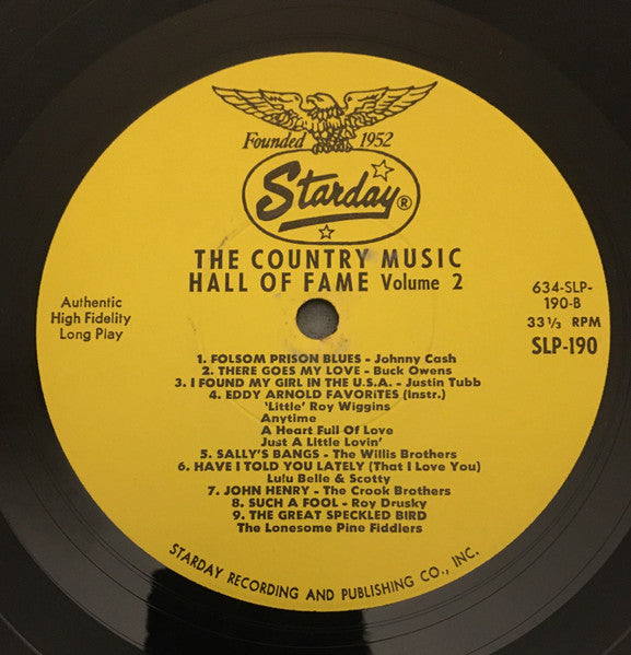 Various : The Country Music Hall Of Fame - Volume II (2xLP, Comp, RE, Gat)