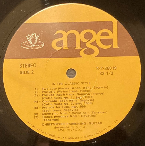 Christopher Parkening : In The Classic Style (LP, Album)