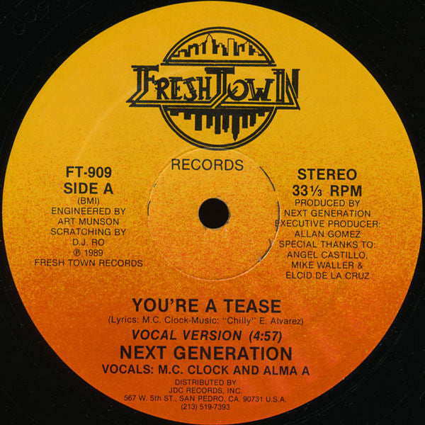 Next Generation (3) : You're A Tease (12")