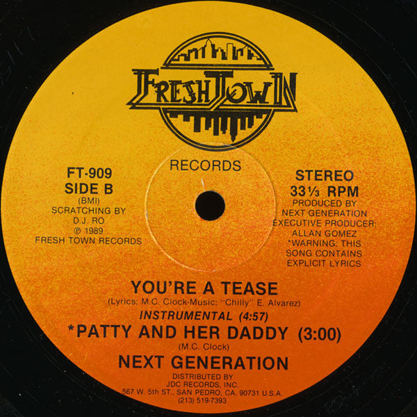 Next Generation (3) : You're A Tease (12")