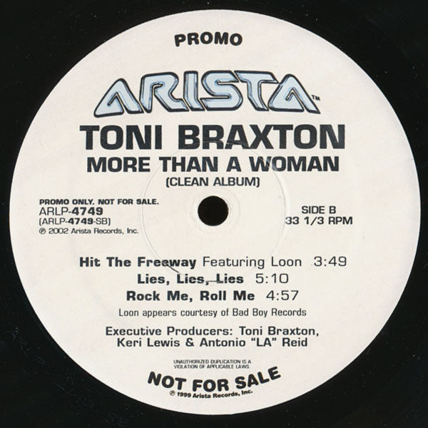 Toni Braxton : More Than A Woman (Clean Album) (2xLP, Album, Promo)