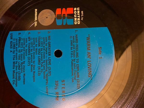 Marv and Joyce Warman : Warm an’ Loving (LP)