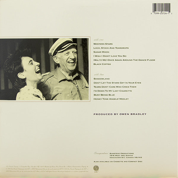 k.d. lang : Shadowland (The Owen Bradley Sessions) (LP, Album, All)