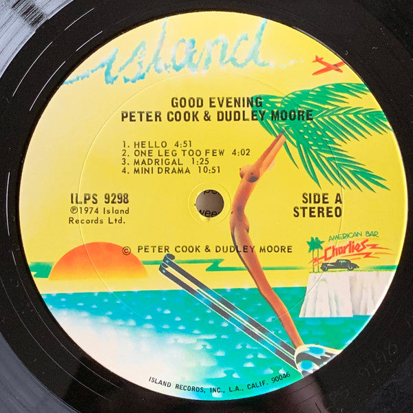 Alexander H. Cohen And Bernard Delfont Present "Good Evening" Original Broadway Cast, Peter Cook & Dudley Moore Directed By Jerry Adler (3) : "Good Evening" (Comedy With Music) (LP, Album, Pit)
