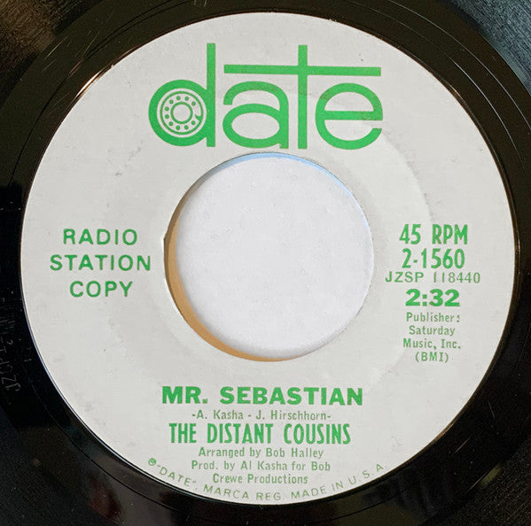 The Distant Cousins : Mr. Sebastian / Empty House (7", Single, Promo)