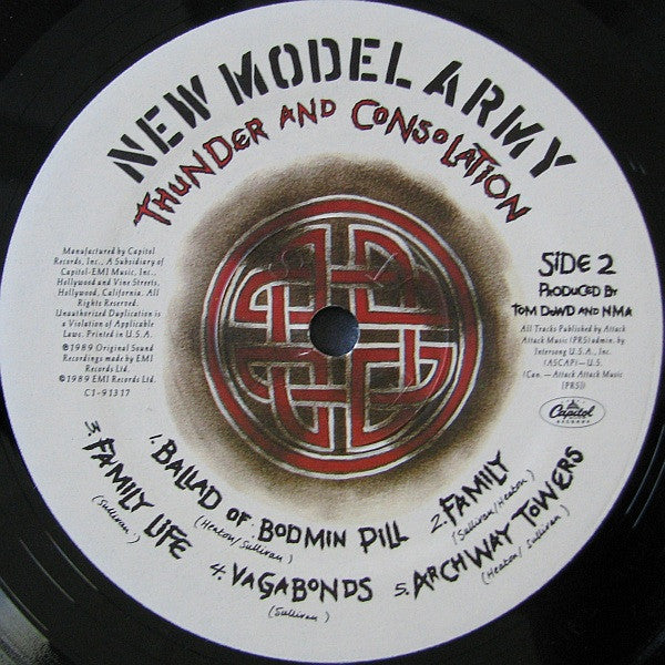 New Model Army : Thunder And Consolation (LP, Album)