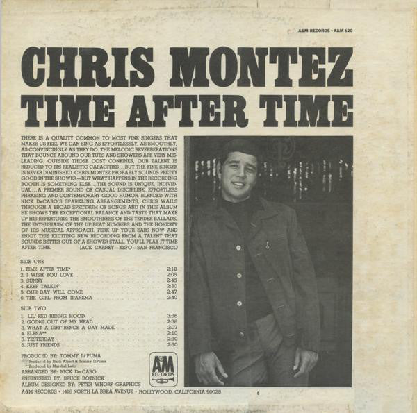 Chris Montez : Time After Time (LP, Album, Mon)
