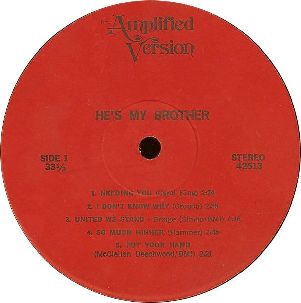 Amplified Version* : He's My Brother (LP, Album)