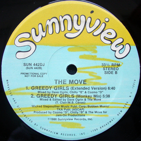 The Move (2) : Greedy Girls (12", Promo)