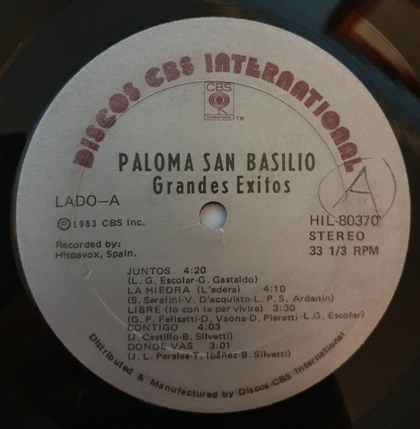 Paloma San Basilio : Grandes Éxitos (LP, Comp)