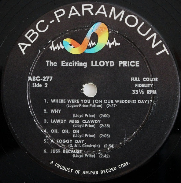 Lloyd Price : The Exciting Lloyd Price (LP, Album, Mono)