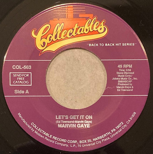 Marvin Gaye : Let's Get It On / Trouble Man (7", RE)
