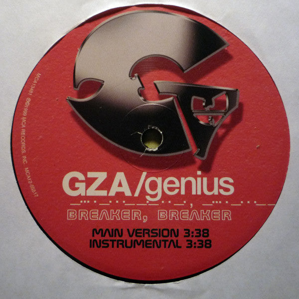 GZA / Genius* : Breaker, Breaker / Publicity (12")