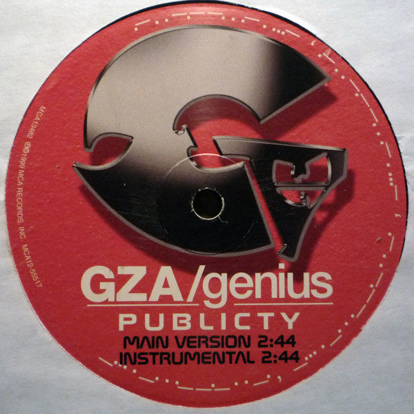 GZA / Genius* : Breaker, Breaker / Publicity (12")