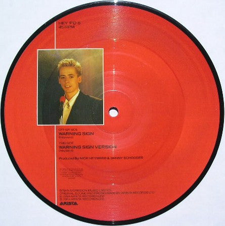 Nick Heyward : Warning Sign (7", Single, Pic)