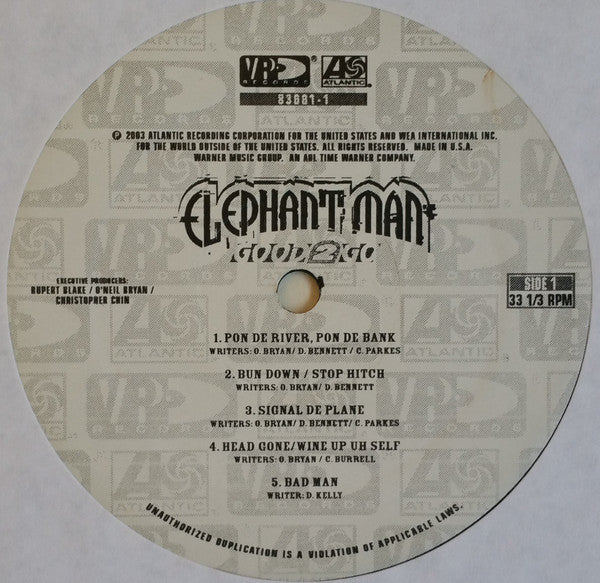 Elephant Man : Good 2 Go (2xLP, Album)