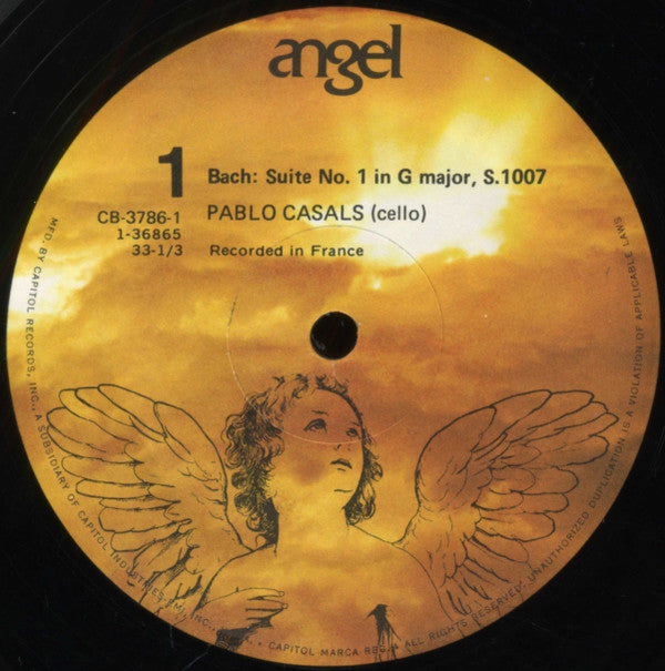 Bach* - Pablo Casals : The Six Suites For Cello Solo (3xLP, Mono + Box)