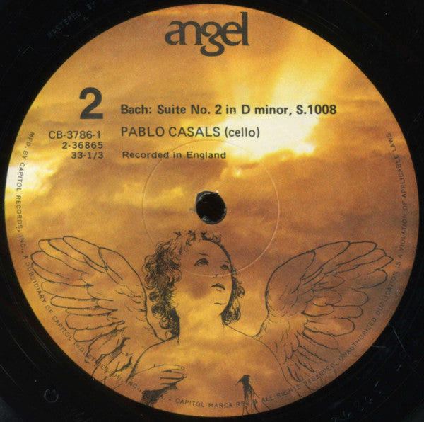 Bach* - Pablo Casals : The Six Suites For Cello Solo (3xLP, Mono + Box)