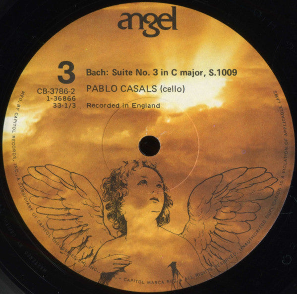 Bach* - Pablo Casals : The Six Suites For Cello Solo (3xLP, Mono + Box)