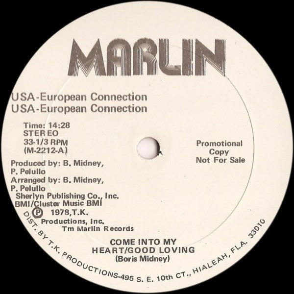 USA-European Connection : Come Into My Heart (LP, Album, Promo)