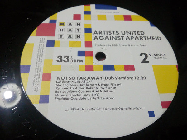 Artists United Against Apartheid : Sun City (12", Single)