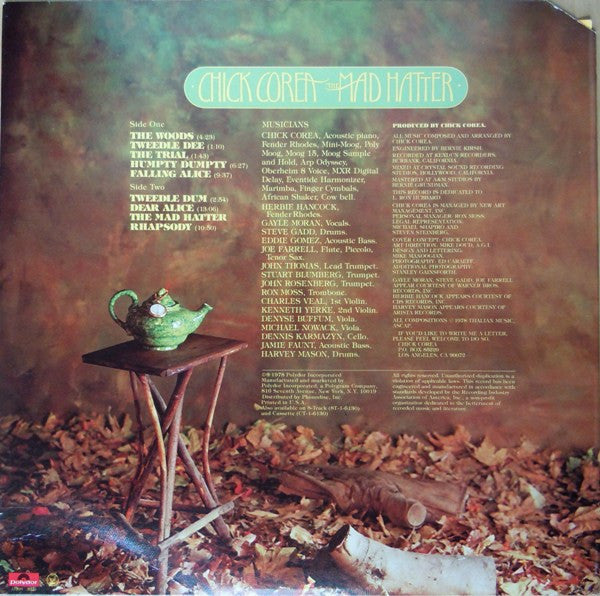 Chick Corea : The Mad Hatter (LP, Album, Pit)