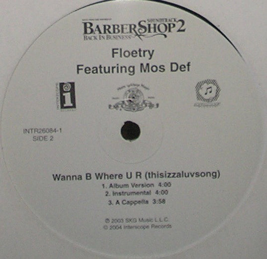 Floetry Featuring Mos Def : Wanna B Where U R (thisizzaluvsong) (12")
